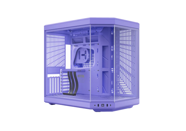 COLOR WHITE DC Y70 9800x3d 5070 PURPLE POWERD BY MSI