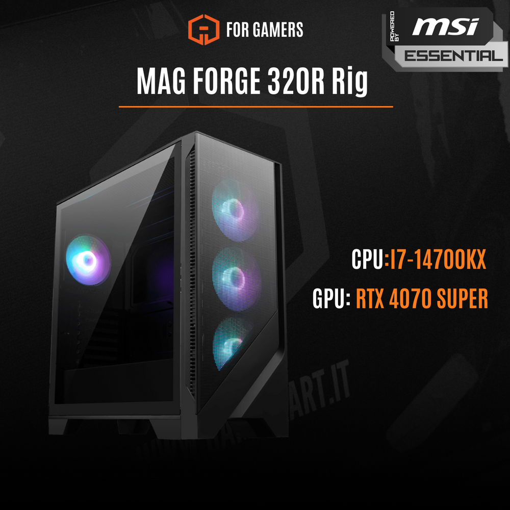 MAG FORGE 320R Rig 4070 SUPER POWERD BY MSI ESSENTIAL
