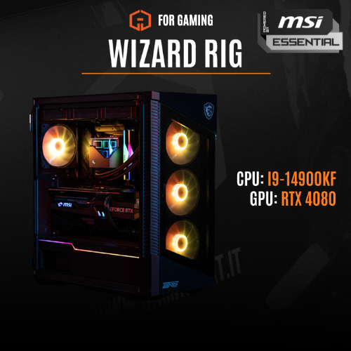 Wizard Forge Gaming Rig 4080 POWERD BY MSI ESSENTIAL