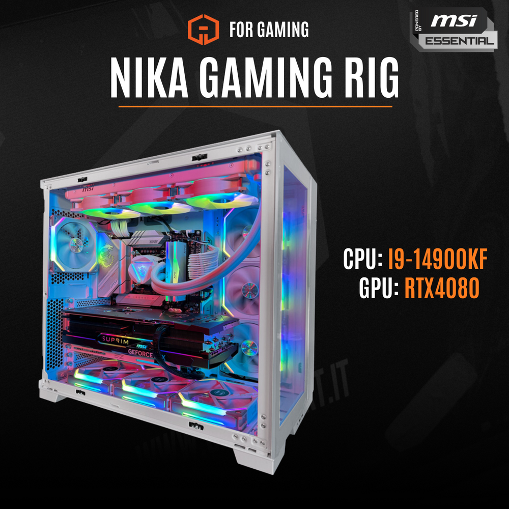 Nika Gaming Rig 4080 SUPER POWERD BY MSI ESSENTIAL